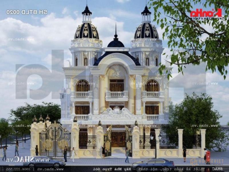 biệt thự lâu đài 3 tầng