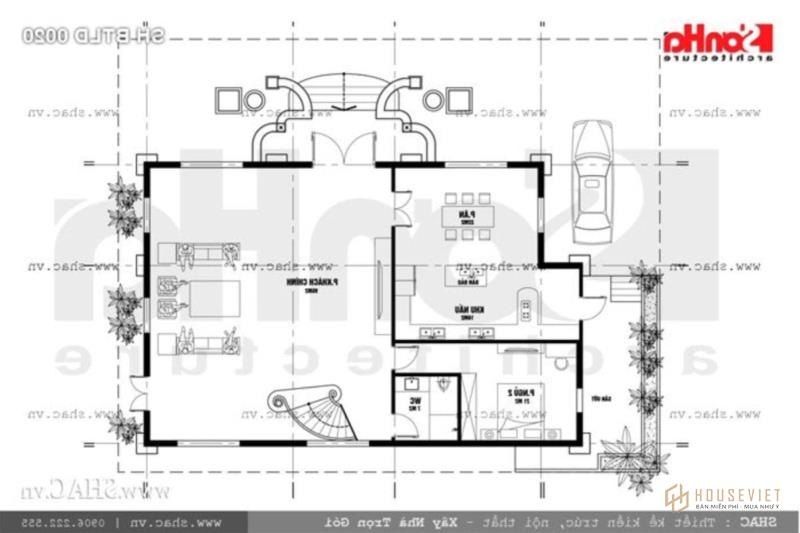 biệt thự lâu đài 3 tầng