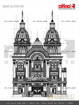 biệt thự lâu đài 3 tầng