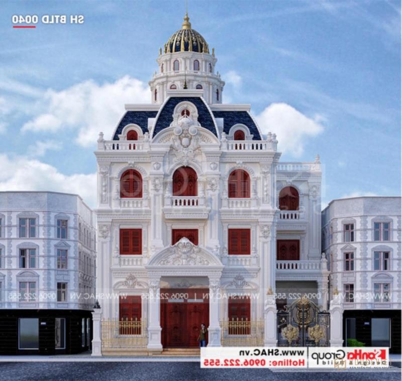 biệt thự lâu đài 3 tầng