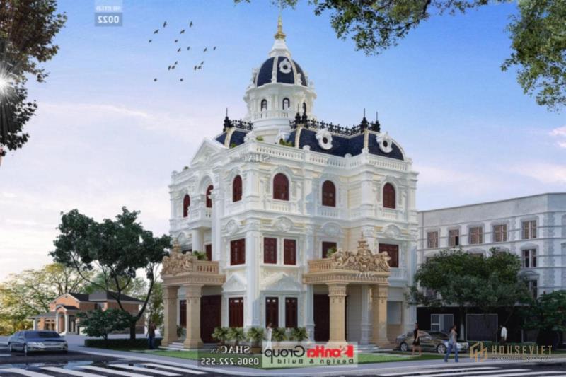 biệt thự lâu đài 3 tầng