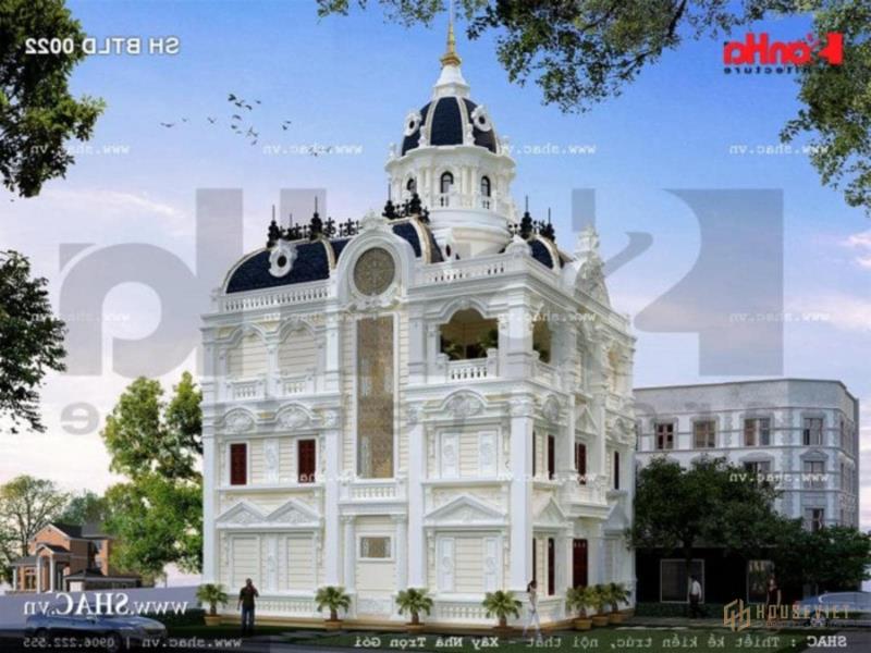 biệt thự lâu đài 3 tầng