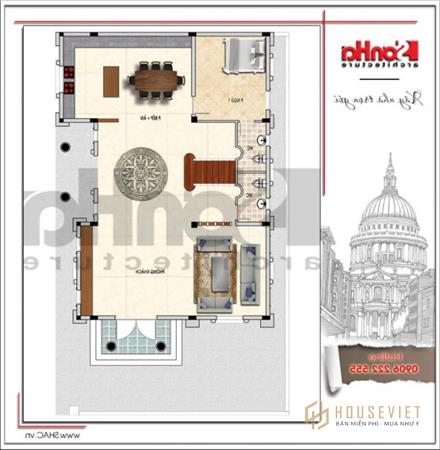 biệt thự lâu đài 3 tầng