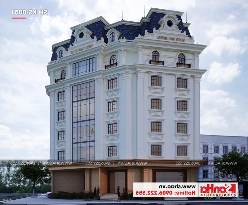 Phối cảnh kiến ​​trúc sang trọng, lịch lãm của khách sạn tân cổ điển 3 sao dễ dàng chinh phục mọi ánh nhìn 