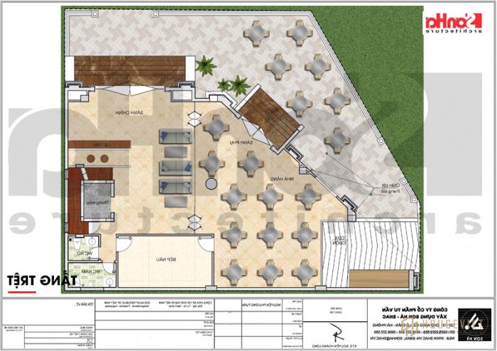 3 Mặt bằng công năng khách sạn tân cổ điển đẹp tại Vũng Tàu sh ks 0051