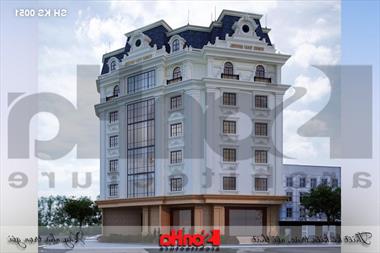 Mẫu thiết kế khách sạn tân cổ điển tiêu chuẩn 3 sao tại Vũng Tàu - SH KS 0051