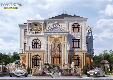 Mẫu thiết kế nhà 3 tầng tân cổ điển đẹp tại Quảng Trị - ACHI 31016