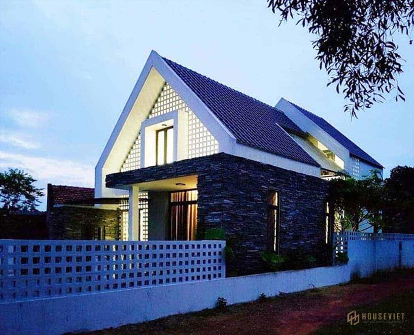 Mẫu nhà ống 1 tầng 4x12m mái thái đẹp