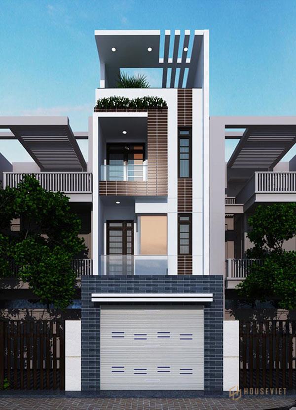 Mẫu nhà đẹp 3 tầng 4x16m