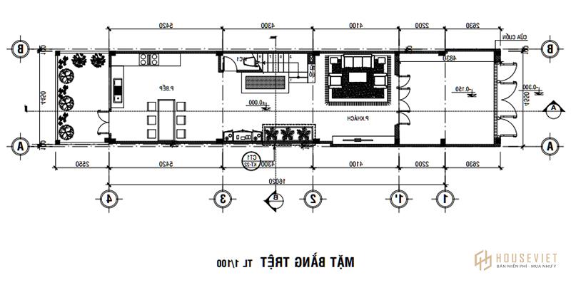 Mẫu nhà đẹp 3 tầng 4x16m