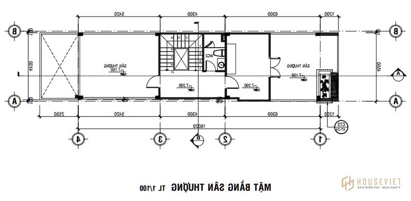 Mẫu nhà đẹp 3 tầng 4x16m