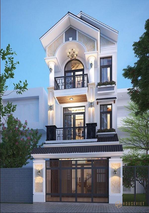 Mẫu nhà đẹp 3 tầng 4x16m