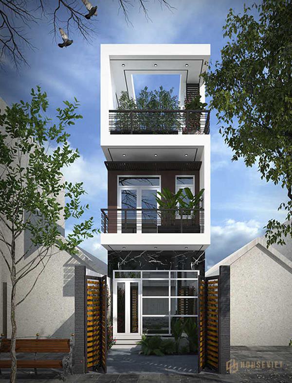 Mẫu nhà đẹp 3 tầng 4x16m