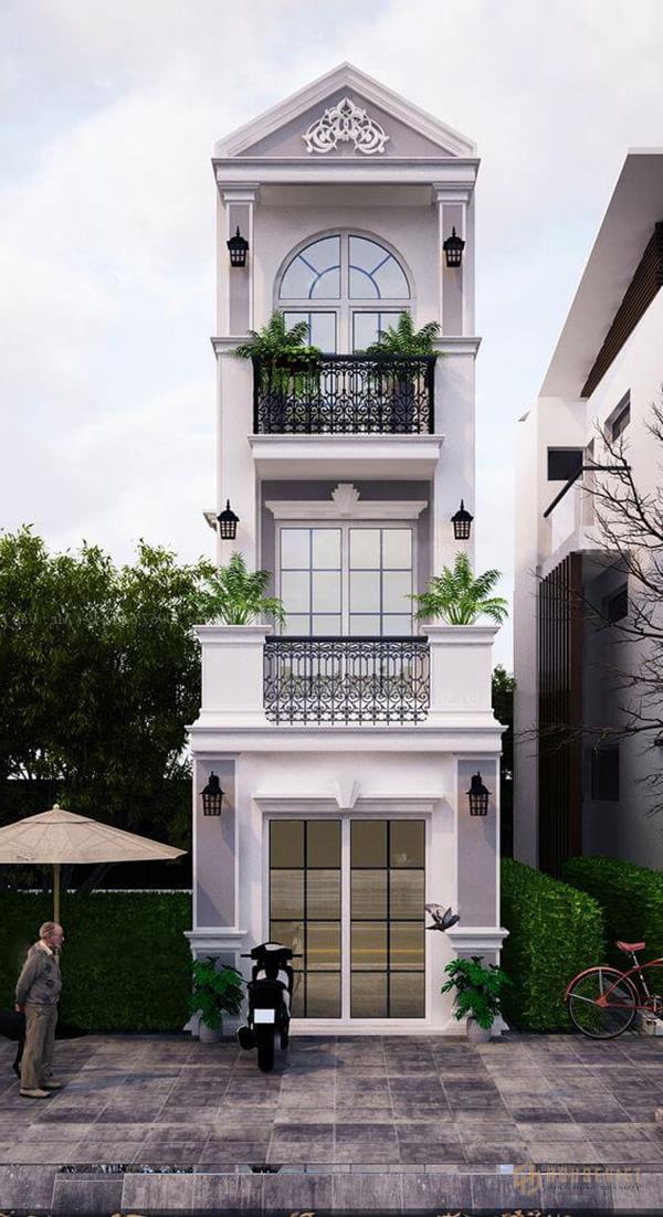 Mẫu nhà đẹp 3 tầng 4x16m