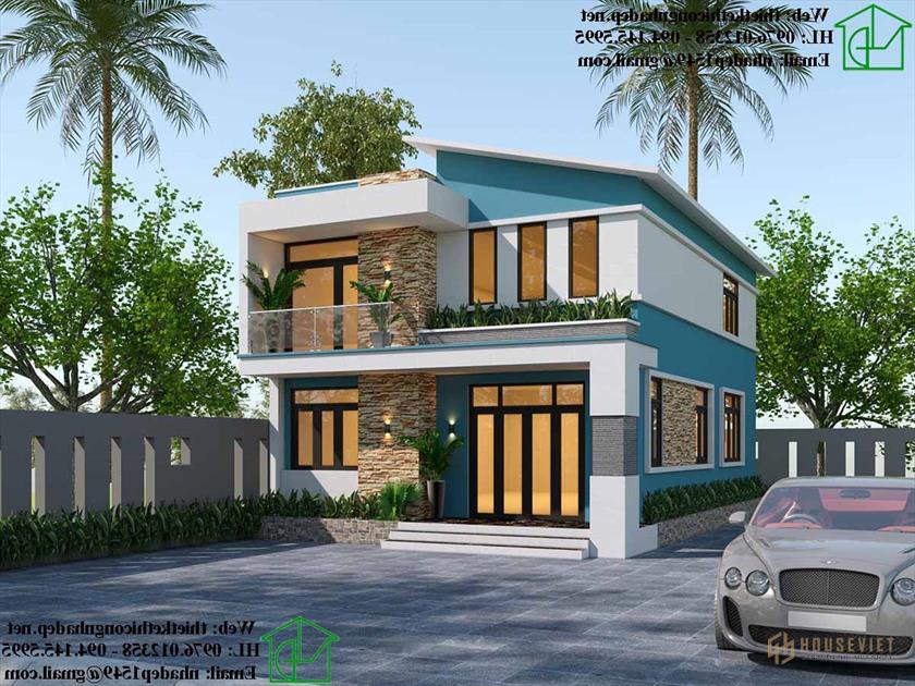 Phối cảnh 3D nhà cấp 4 hiện đại NDNC4114