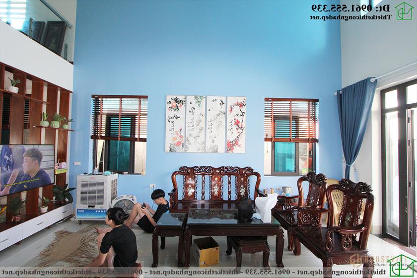 Sofa nhà cấp 4 gác lửng đẹp NDNC4114