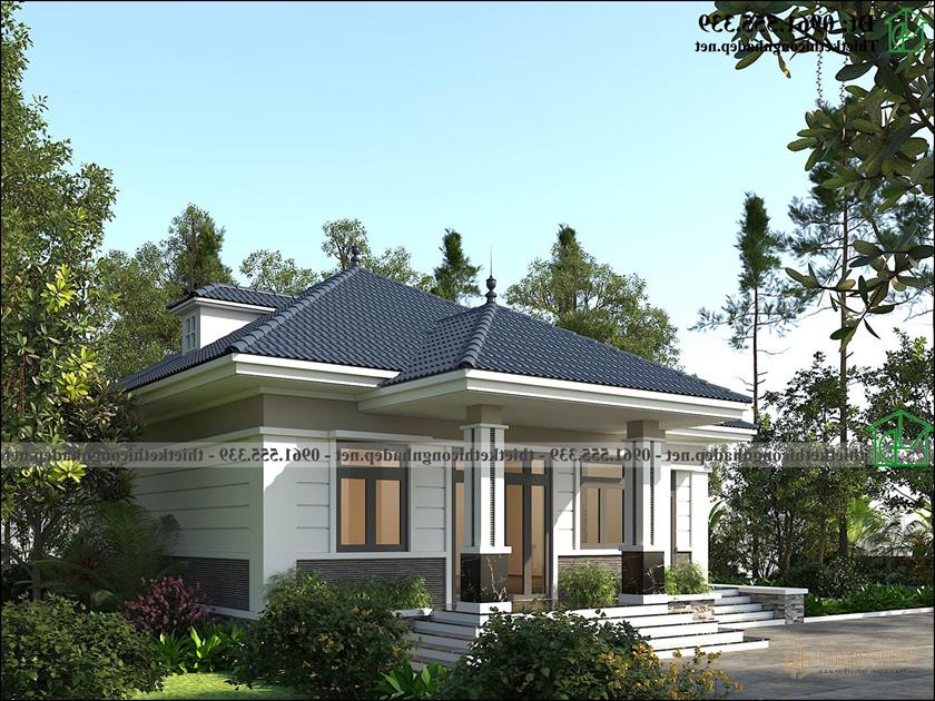 Nhà 1 tầng mái thái đẹp 3 phòng ngủ NDBT1T125