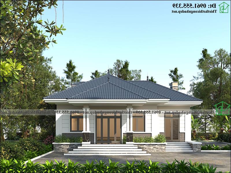 Nhà mái thái 1 tầng 3 phòng ngủ 12x10m ở Hải Dương NDBT1T125