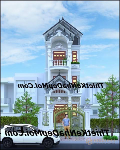 Nhà phố mái thái phong cách cổ điển