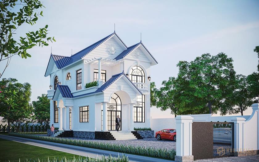 Biệt thự 9x18m 2 tầng mái thái