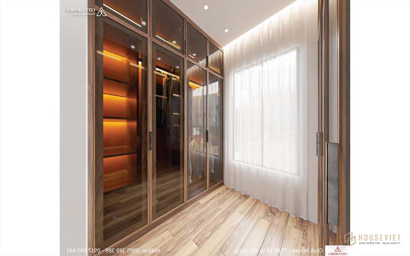 Tủ quần áo được thiết kế theo phong cách Châu Âu