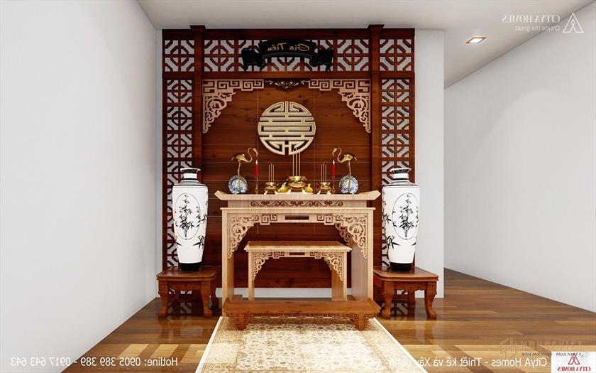 Phòng Thờ Đẹp Với Cách Bố Trí Phù Hợp Với Những Ngôi Nhà Phố Có Diện Tích Rộng Rãi.