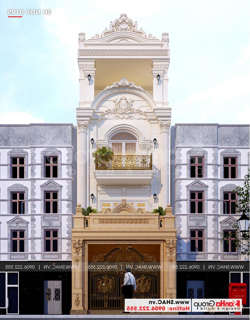 Mẫu thiết kế nhà ống kiến ​​trúc pháp 4 tầng đẹp và tiện nghi tại Hải Phòng 