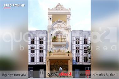 Mẫu nhà ống kiểu pháp đẹp 4 tầng diện tích 5,2x20m tại Hải Phòng - SH NOP 0195