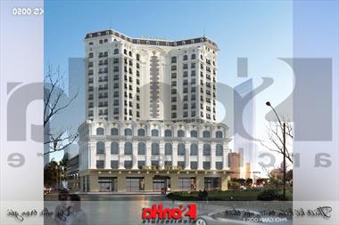 Mẫu thiết kế khách sạn tân cổ điển tiêu chuẩn 4 sao tại Quảng Ninh - SH KS 0050