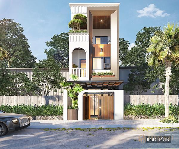 mẫu nhà đẹp 3 tầng 5x12m