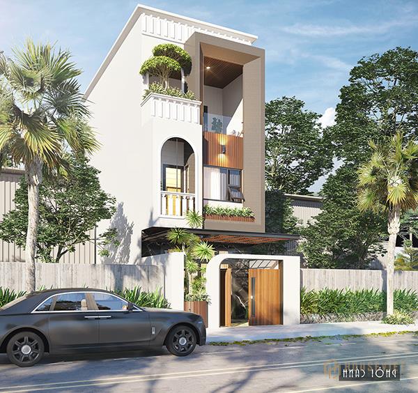 mẫu nhà đẹp 3 tầng 5x12m