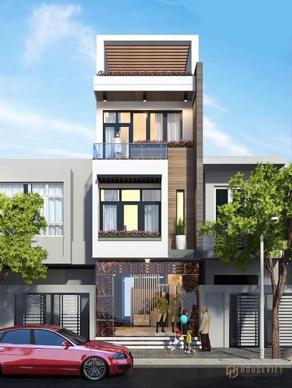 mẫu nhà đẹp 3 tầng 5x12m