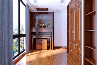 Lưu ý cách thiết kế phòng khách nhà ống có bàn thờ để vượng khí