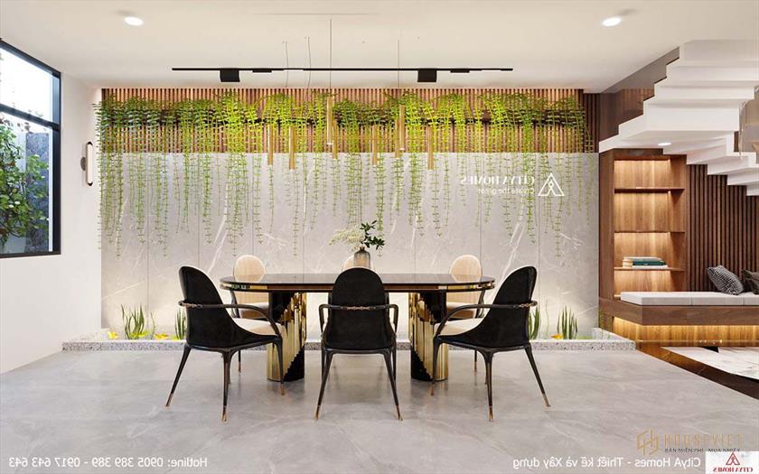 Không Gian Phòng Ăn Sinh Động, Rộng Rãi, Hài Hòa Với Thiên Nhiên