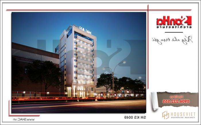 Khung cảnh lộng lẫy và ấn tượng về đêm của khách sạn 3 sao nổi bật thu hút mọi ánh nhìn 