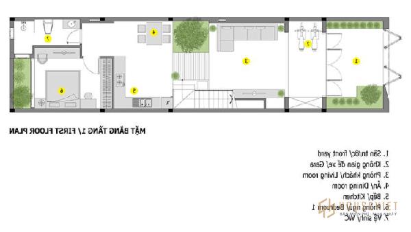 Bản vẽ thiết kế nhà 3x10m