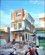 Xây nhà ống mặt tiền 5.5m 3 tầng sân thượng đẹp hơn phối cảnh 3D