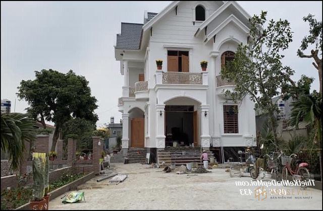 Nhà biệt thự mái thái 1 trệt 1 lầu