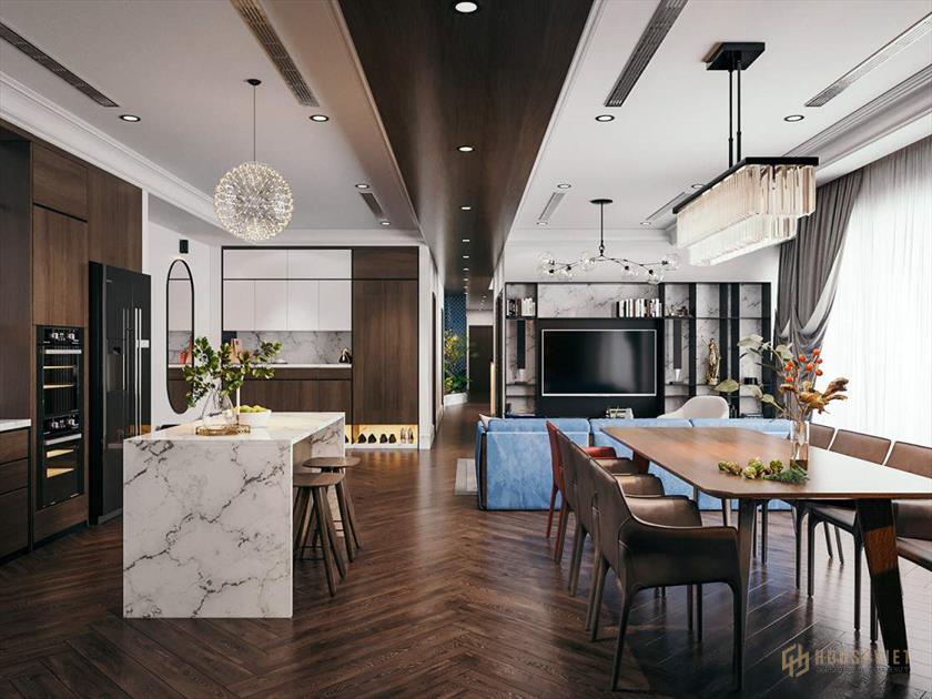 Thiết kế phòng khách đẹp phá bỏ mọi giới hạn về không gian