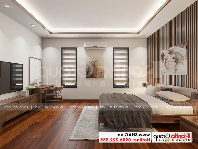 Thiết kế không gian phòng ngủ hiện đại cho căn biệt thự tại Hải Phòng 