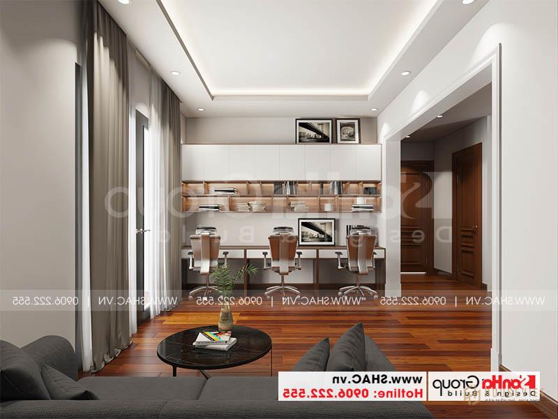 Cách bố trí nội thất không gian phòng khách chung của biệt thự hiện đại 