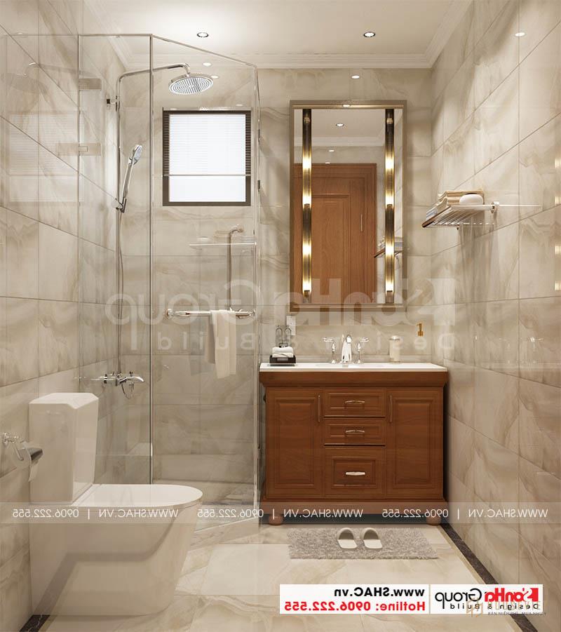 Phương án thiết kế phòng tắm và vệ sinh đẹp cho biệt thự cao cấp 