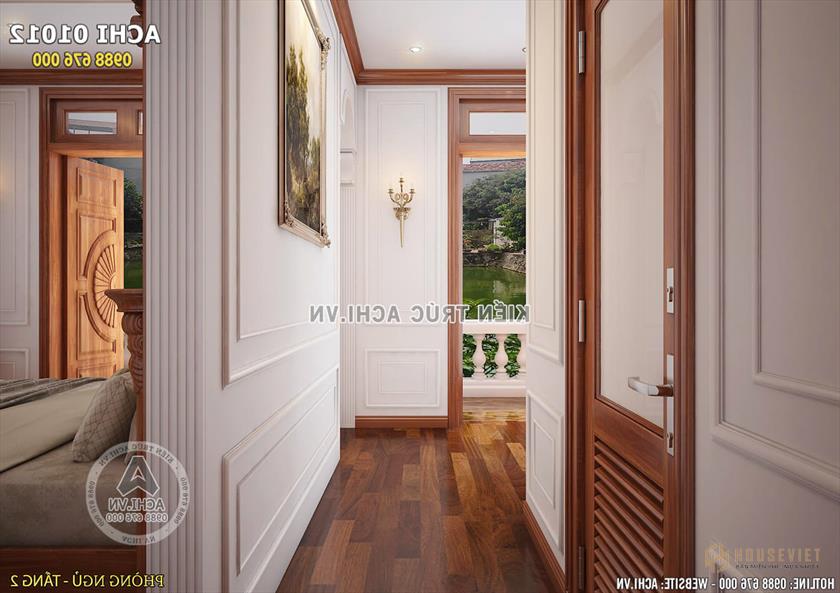 Lối ra ban công phòng ngủ kiến ​​trúc tân cổ điển