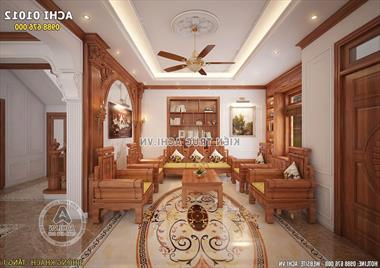 Thiết kế nội thất biệt thự gỗ sang trọng - ACHI 01012