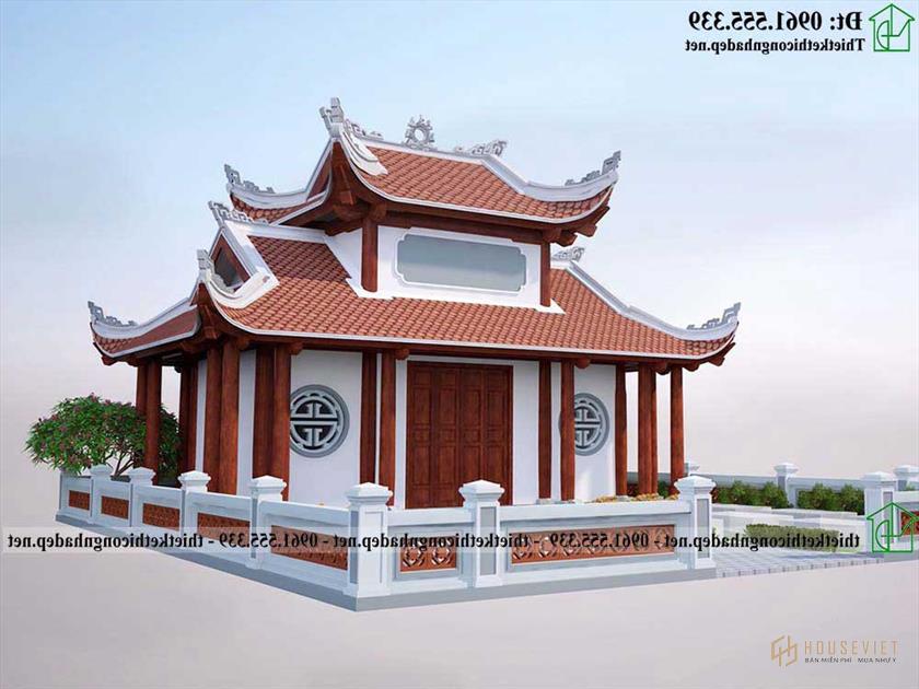 Phương án 2 thiết kế mộ tổ tiên đẹp NDNTH26