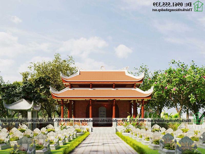 Mẫu thiết kế mộ tổ 20x25m tại Thanh Hóa đẹp NDNTH26