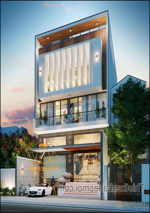 Mẫu nhà phố trệt kinh doanh hiện đại
