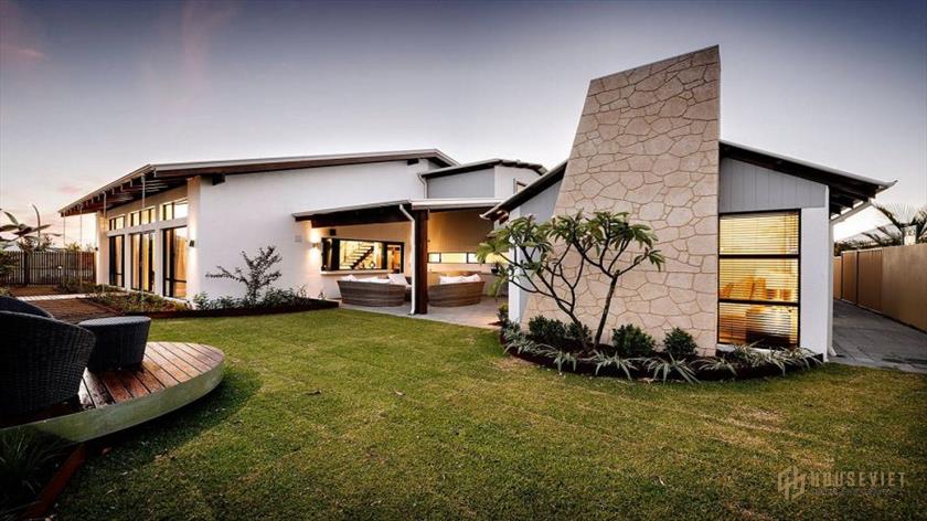 thiết kế nhà kết hợp sân vườn