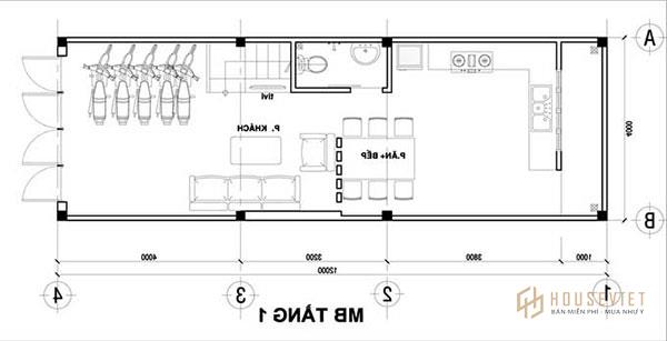 Bản vẽ nhà 3 tầng diện tích 30m2 chi tiết và đầy đủ nhất.
