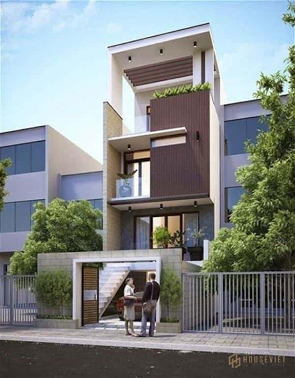 Xây nhà 30m2 với những đường nét khỏe khoắn, mạnh mẽ tạo sự thuận tiện nhất